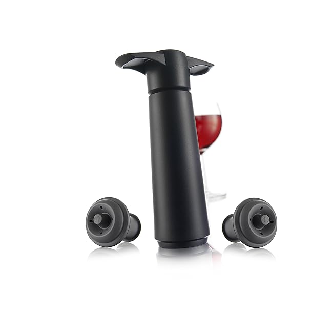 The Original Vacu Vin Wine Saver with 2 Vacuum...