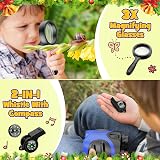 Dislocati 8x21 Binoculars for Kids w/ Compass Whistle Magnifying Glasses view 4