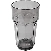 Carlisle FoodService Products Louis Tall Tumbler for Restaurants, Catering, Kitchens, Plastic, 32 Ounces, Smoke