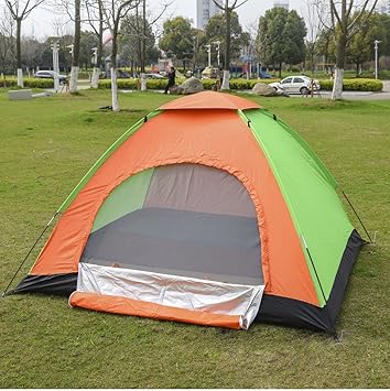 TPL Portable Tent for 4 Person Outdoor Tent Camping Tent (1 Pcs, Multi Colour)