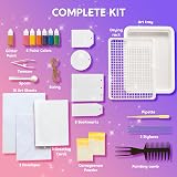 Klever Kits Water Marbling Paint for Kids - Metallic Gold + 6 Colors view 7