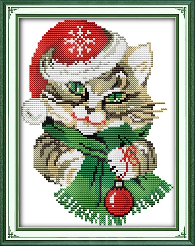 CaptainCrafts New Stamped Cross Stitch Kits Preprinted Pattern Counted