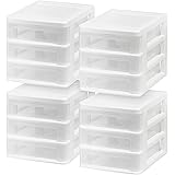 Amazon.com: IRIS USA 6 Quart Compact Stacking Storage Drawer, Plastic ...