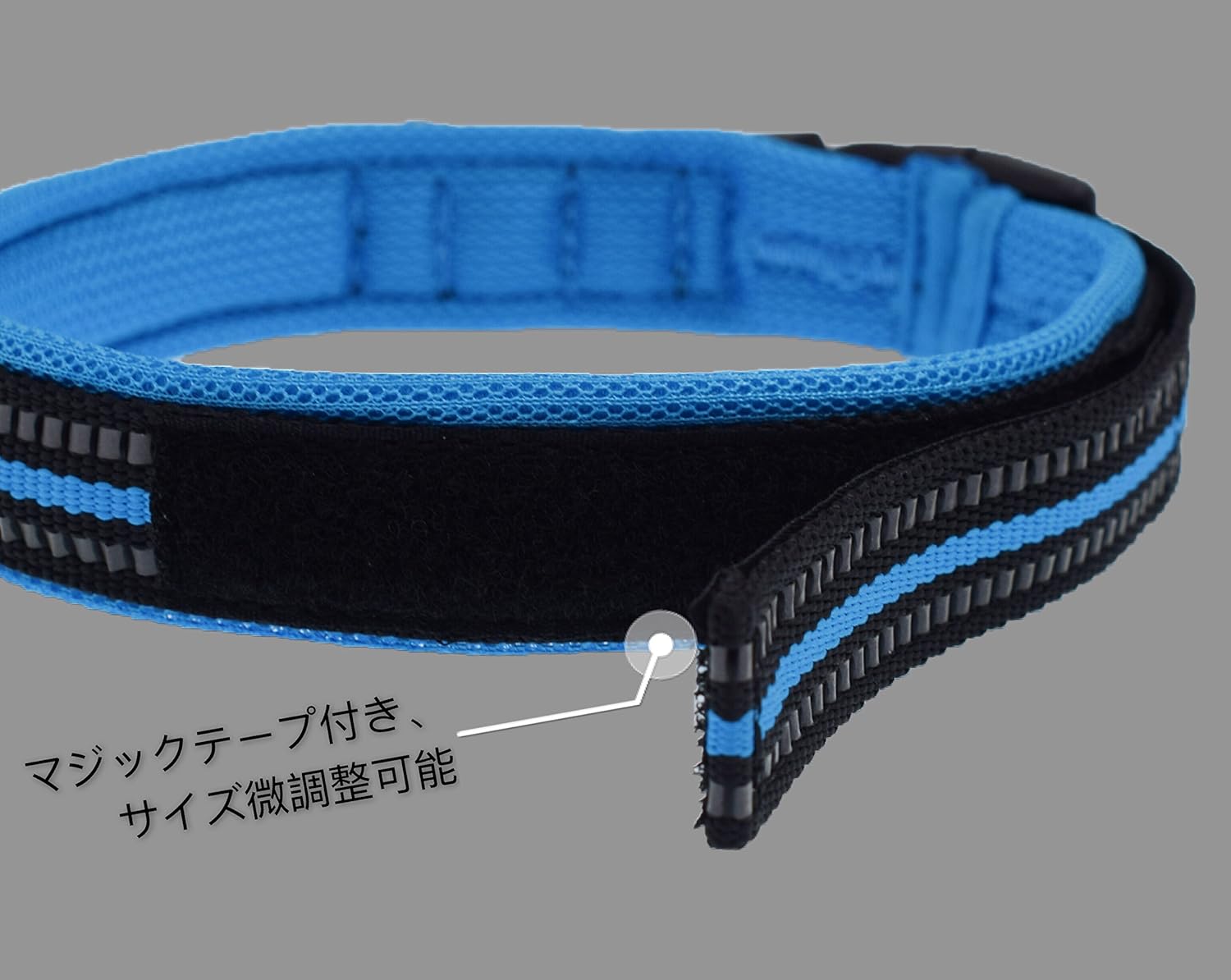 Amazon Qoobe クーべ ペット首輪 犬首輪 ペット用 犬用訓練首輪 反射材料 クッション 犬用リード ナイロン製 通気性 弾力性 ソフト 調節可能 安全 軽量 メッシュ 小型 中型 大型犬用首輪 ブルー ブラック M ブラック Qoobe しつけ用リード 通販