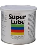 Super Lube 41160 Synthetic Grease (NLGI 2), 14.1 oz Canister, Translucent White