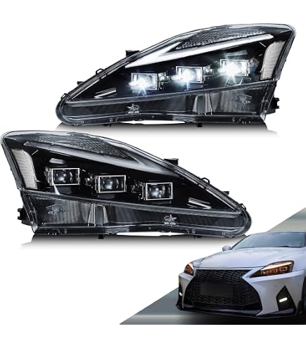 Amazon.com: VLAND LED Headlights For Lexus IS250 IS350 ISF IS 220d