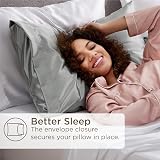Bedsure Satin Pillowcase for Hair 2 Pack Queen Standard 50x75 cm White view 5