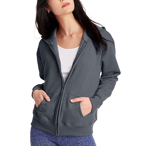 Hoodie Hanes Womens Sweatsuits Hanes Women's EcoSmart Full-Zip