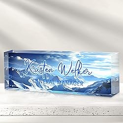 Custom Office Name Plate for Desk - Desk Name Plate