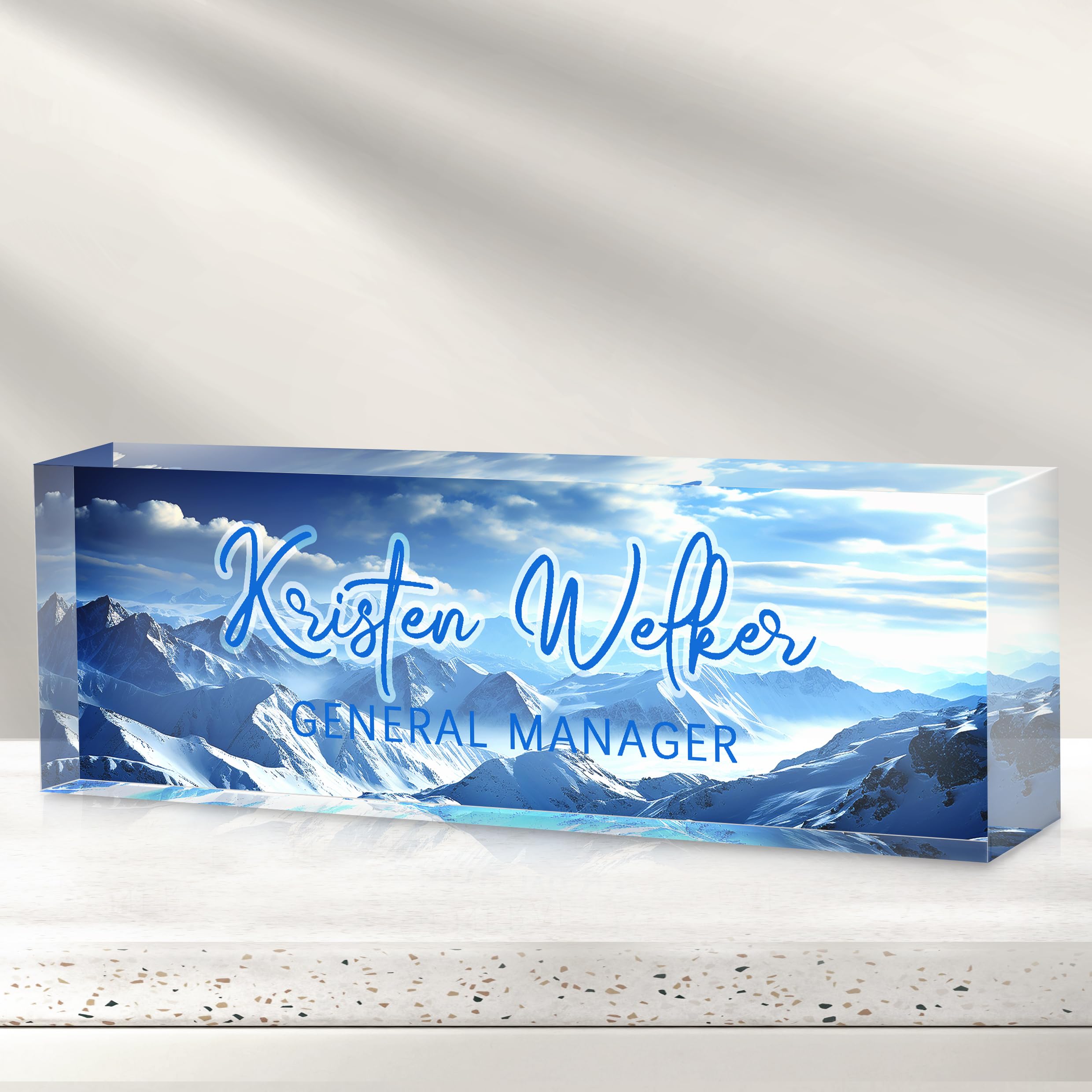 Custom Office Name Plate for Desk - Desk Name Plate