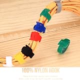 LJHOME 70 Pcs Reusable Cable Ties Management Straps Wire Tidy Organisers view 6