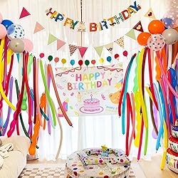 Koogel 400 PCS 260 Long Balloons, Assorted Color