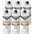 Rust-Oleum 376885-6PK Stops Rust Custom Spray 5-in-1 Spray Paint, 12 oz, Gloss Clear, 6 Pack
