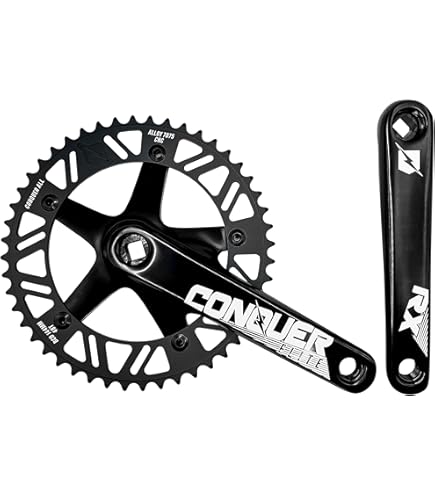 Amazon.com : VISION Track Crankset 165mm Single Speed 49t