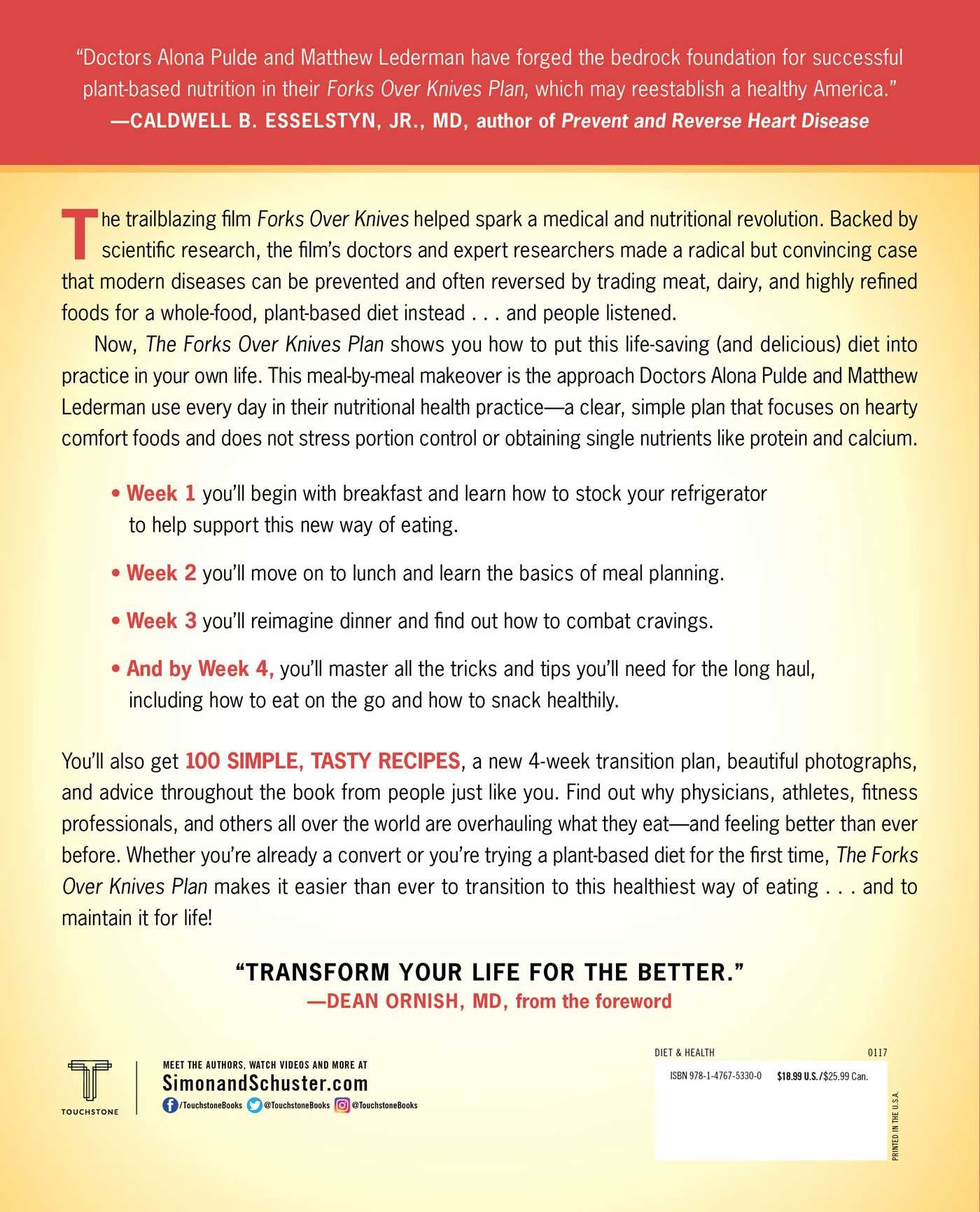 [- The Forks Over Knives Plan: How to Transition to the Life-Saving, Whole-Food, Plant-Based Diet -