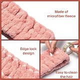 Chuangdi 3 Pieces Spa Headband Women Facial Makeup Hairband Pink Gray Brown view 3