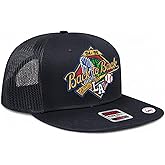 Baseball 2025 World & League Champions Patch Mesh Back 6-Panel Flat Bill Pro Hat | Los Angeles LA | Snapback for Men & Women