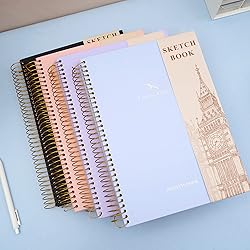 Hardcover Sketchbook for Drawing 8.5 x 11 Spiral