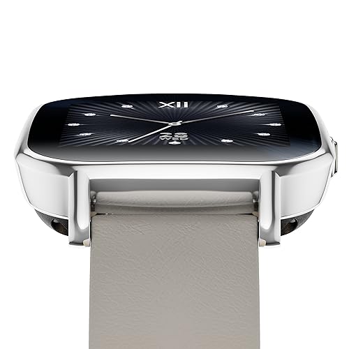 ASUS ZenWatch Silver with Beige Leather Strap 37mm Smart Watch