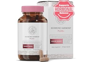 Happy Mammoth Hormone Harmony Plus Booster for Hormone Harmony to Get Even More Hormonal Support. Solves Hidden Deficiencies. Supports Healthy Hair, Nails, Skin. 48 Caps.