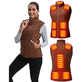 NORSENN Heated Vest for Women with Battery Pack Included, Polar Fleece Midweight Warming Electric Womens Heating Vest jacket