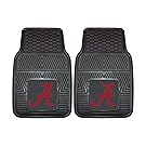 FANMATS NCAA University of Alabama Crimson Tide Vinyl Heavy Duty Car Mat ( set of two )