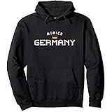 Distressed Munich Germany With German Flag Pullover Hoodie
