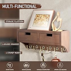 Rebee Vision Key and Mail Holder Wall Mount with 2