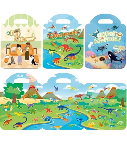 Klever Kits Arte De Puntos Con Pegatinas – 12 Imágenes De Unicornio Y Princesa, 1180+ Pegatinas, Sin Pegamento (3-7 Años)