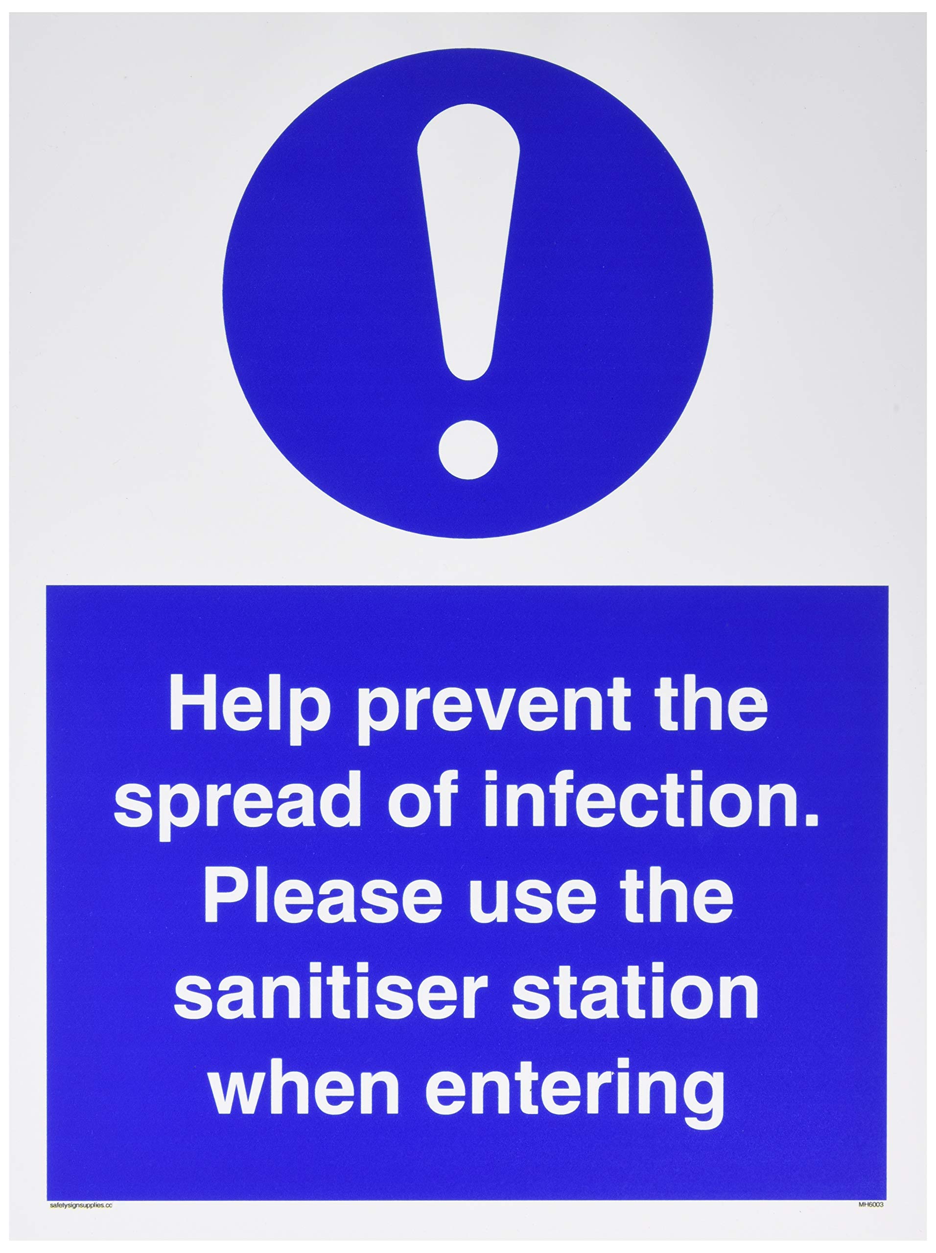 Help prevent the spread of infection. Please use the sanitiser station when entering