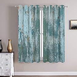 Batmerry Blue Wall Rust Blackout Curtains for