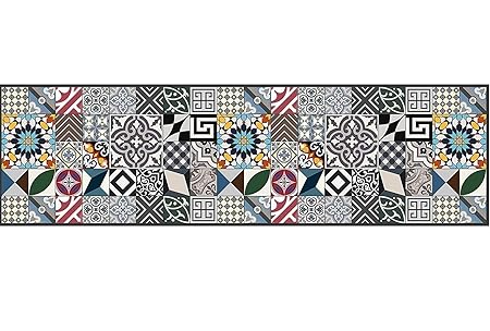 Wac 100 Made In Italy Tappeto Per Cucina Con Gommatura Antiscivolo Sul Retro Lavabile In Lavatrice Ultraresistente 100 In Poliestere Dimensioni 52