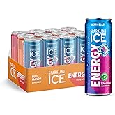 Sparkling Ice Energy Variety 12Pk. Energy Drinks with Vitamins + Antioxidants, Zero Sugar, Berry Blast, Maximum Mango, Power 