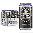 Starbucks Nitro Cold Brew Coffee, Dark Cocoa Sweet Cream, 9.6 fl oz Cans, Iced Coffee, Cold Brew Coffee, Coffee Drink (Pack of 8)