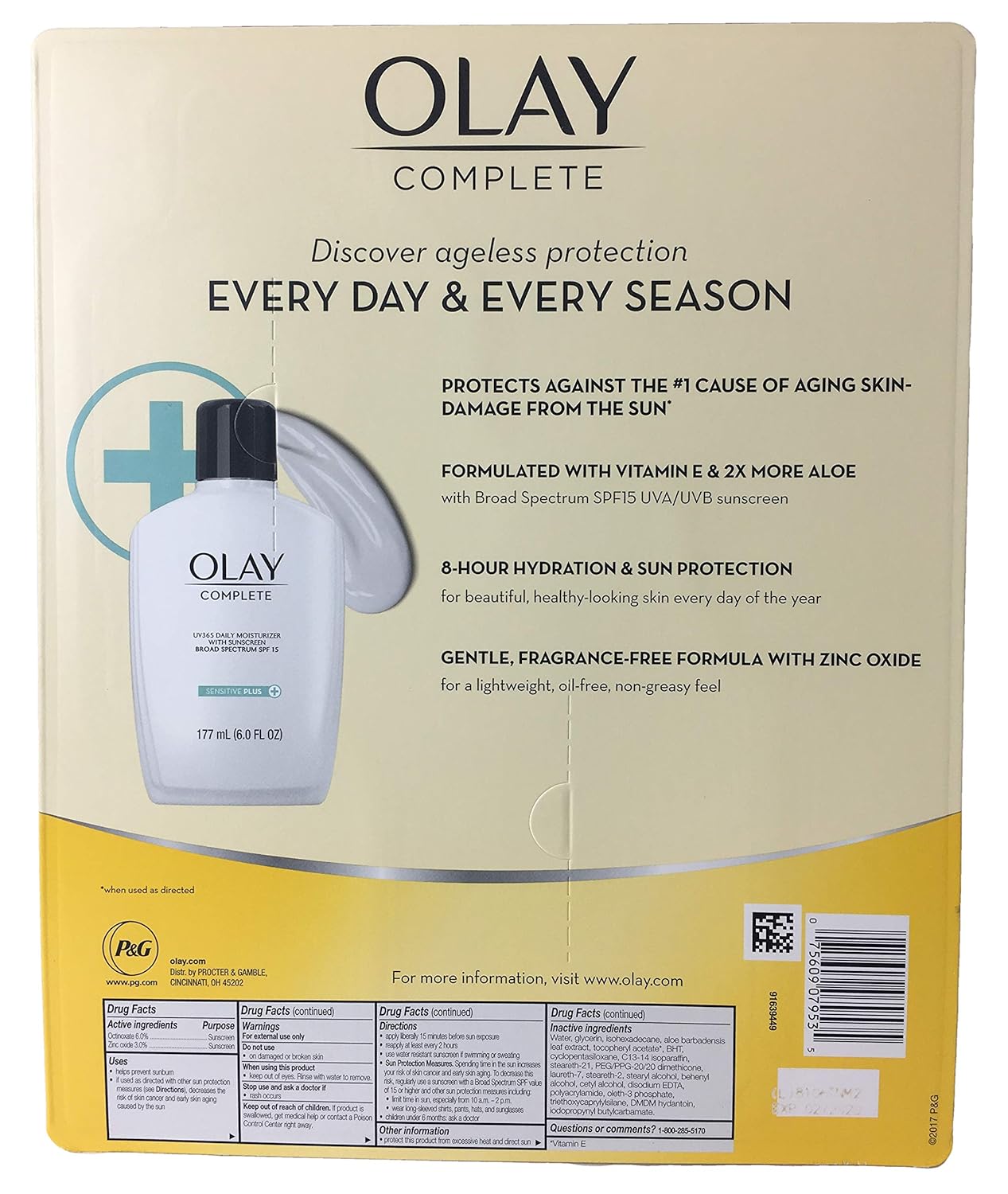 olay complete sensitive plus moisturizer