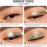 Oulac Liquid Glitter Eyeshadow Silver Shimmer 6.8g Vegan Cruelty-Free view 7