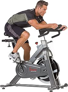 sunny health & fitness indoor cycling bike with 40 lb flywheel