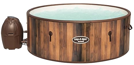 Bestway Lay-Z-Spa Helsinki AirJet, Whirlpool aufblasbar für den Winter, 180x180x66 cm