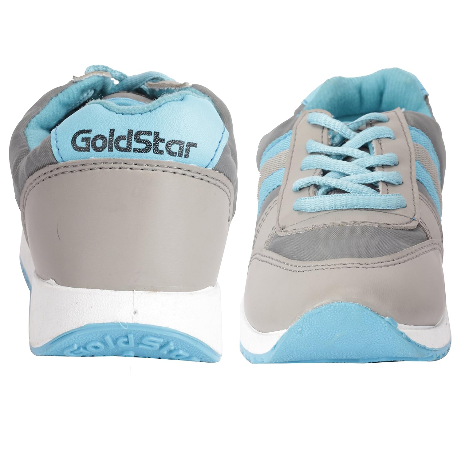goldstar running shoes for women (grey, blue)