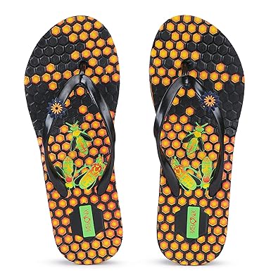 orange flip flops womens