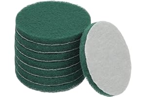 YELARXI Power Scrub Pads, Scrubbing Pads 400 Grits Scouring Discs - Fitting for (Home Kitchen Cleaning - Drill Attachment - S