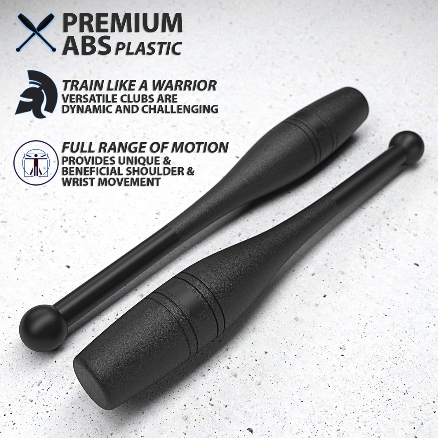 Synergee 1 LB Indian Club - Pair of Power Clubs - Exercise Weight Club Bells - Grip and Forearm Strength Trainer : Sports & Outdoors