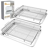 Air Fryer Basket for Oven 15.7"x11.8", 2-Pair Set