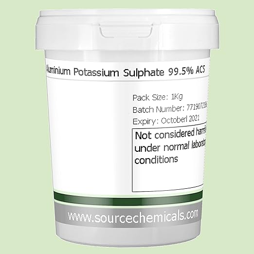 Aluminium Potassium Sulphate 1Kg Including Delivery Amazon.co.uk