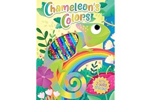 Chameleon's Colors - Children's Touch and Feel Storybook with 2-Way Sequins - Sensory Board Book