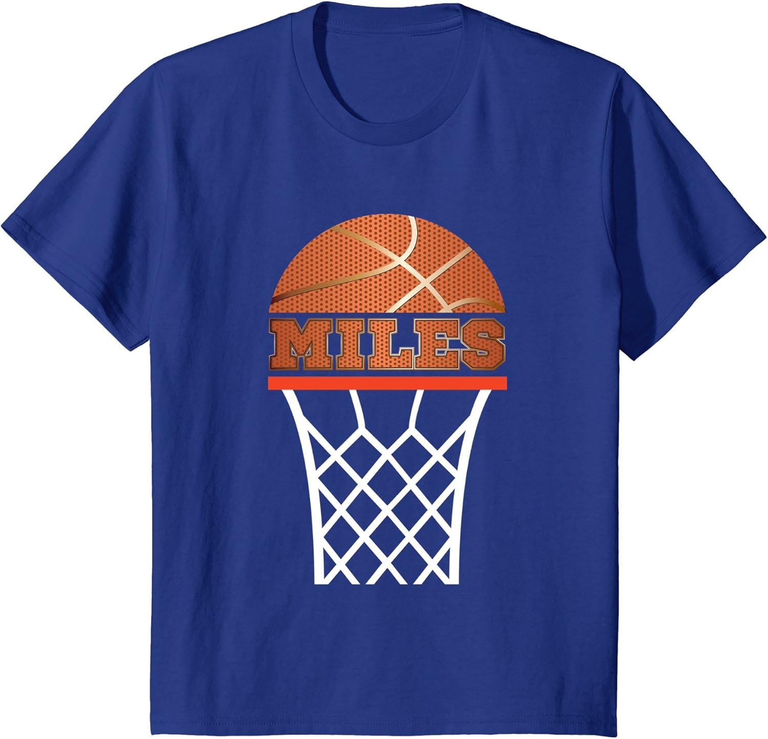 Kids Basketball Apparels Boy Custom Name Miles, Youth T Shirts Clothing