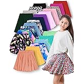 Lettuce Trim Plain Skorts for Girls High Stretch,Built in Shorts,for Yoga,Dance&Sports for Birthday&Holidays