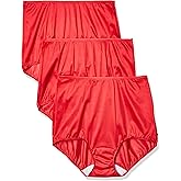 Shadowline womens Hidden Elastic Nylon Full Brief Panty 3-pack