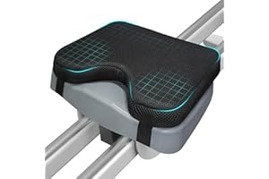 Rowing Machine Seat Cushion, MERACH Rower Seat Cushion, 2 Strap Fixation, Custom Memory Foam, Washable Cover, Ideal for Concept2 and Other Rowing Machines - Rower Accessories and Seat Pad