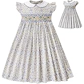 Toddler Easter Dress Girls Dresses Smocked Vintage Birthday Summer Floral Cotton Wedding Little Girl Dress